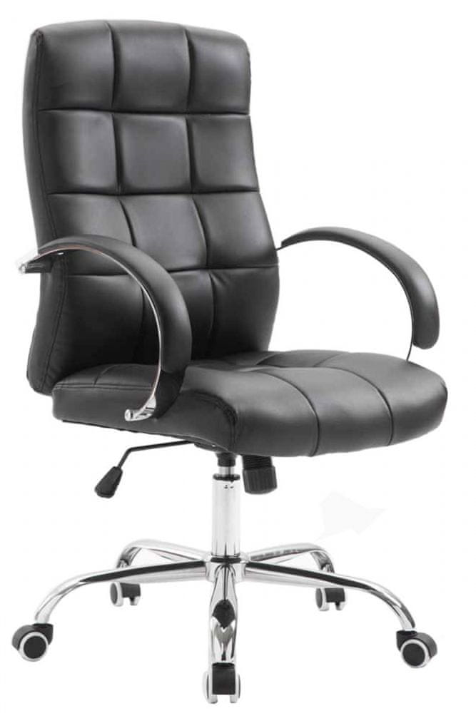 BHM Germany Kancelárska stolička Mikos, syntetická koža, čierna